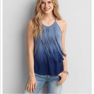 American Eagle 🦅 soft and sexy ombré fringe tank